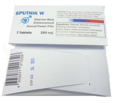 Sputnik W Sibirian Male Enhancement Sexual Power Pills 7 Tablets 100mg