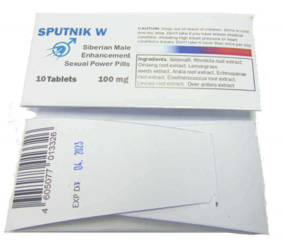 Sputnik W Sibirian Male Enhancement Sexual Power Pills 10 Tablets 100mg Blister